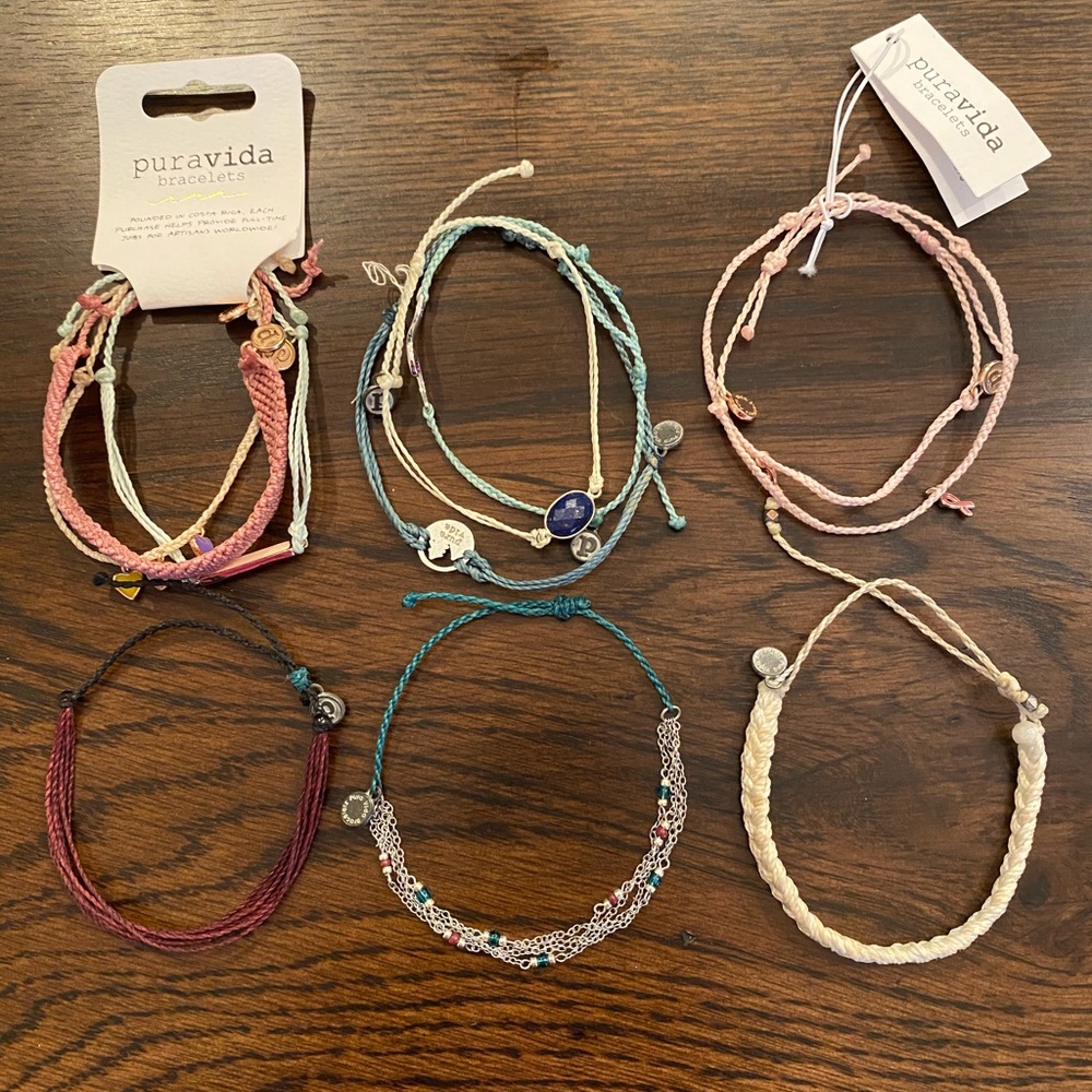 Pura Vida bracelets - 11 bracelets total